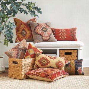 Grandin Road Kilim lumbar pillows (2)
